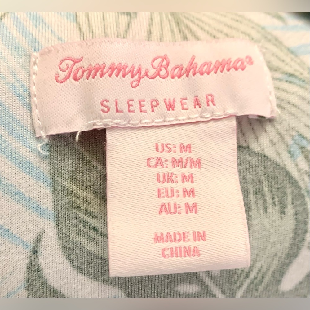 Tommy Bahama Sleepwear Flora Maxi Tank Dress - Tropical Leaf Print - Sundress - Picture 8 of 10